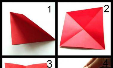 Bajkowe smoki wykonane techniką origami Papierowy schemat składania smoków