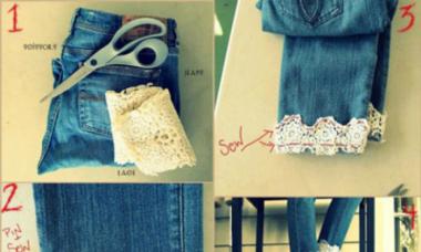 DIY-lappar för jeans